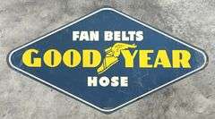 Good Year Fan Belts & Hose Diamond Shaped Metal Sign