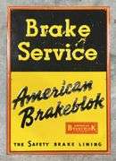 American Brakeblok Break Service Metal Sign