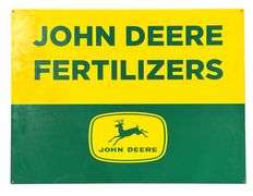 John Deere Fertilizers Metal Sign