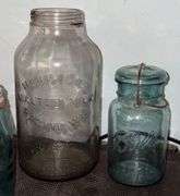 Horlick's Malted Milk Jar & Blue Canners