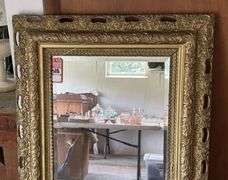 Massive Guiled Beveled Mirror