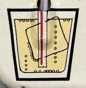 1963 Squirt Soda Metal Thermometer