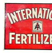 1943 International Fertilizers Metal Sign