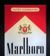 Marlboro Cigarette Lighted Store Display