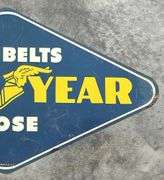 Good Year Fan Belts & Hose Diamond Shaped Metal Sign