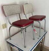 Vintage Chrome & Enamel Dinette Table with Chairs