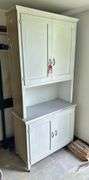 Early White Painted Kitchen Cupboard