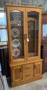 Solid Oak Gun Cabinet