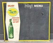 Teem Lemon & Lime Metal Menu Board