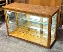 Handmade Oak Display Cabinet with Glass Fronts