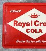 Royal Crown Cola Metal Bubble Sign