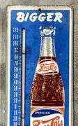 Pepsi-Cola "Bigger Better" Metal Thermometer