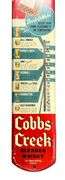 1936 Cobbs Creek Blended Whisky Metal Thermometer