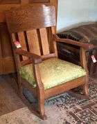 Early Tiger Oak Rocker