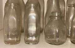 Early Glass Milk Bottles