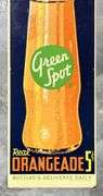 Green Spot Orangeade 5 Cent Metal Sign