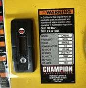 Champion 3500W Portable Generator