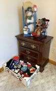 Nightstand, Snoopy & Christmas Display Pieces