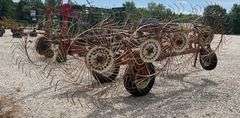 H&S Bi-Fold 8-Wheel Hay Rake