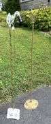 Early Cast Iron Ornate Floor Mounting Reading Lamp