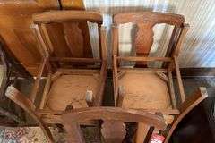 Vintage Oak Dining Chairs