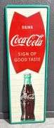 1960 Coca-Cola "The Sign of Good Taste" Metal Sign