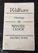 Waltham Cased Mantel Clock