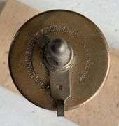 Vintage Brass Single Chime Whistle & Lunkenheimer Glass Oiler
