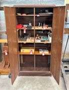 Brown Metal Shop Cabinet