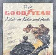 1953 Good Year "Stick-On-Soles and Heels" Carboard Sign
