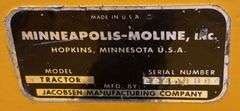 1964 Minneapolis-Moline Town & Country 108 Lawn & Garden Tractor