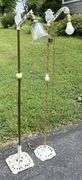 Early Cast Iron Ornate Floor Mounting Reading Lamp