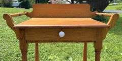 Early Oak Wash Stand with Drawer