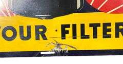 AC Oil Filter Metal Sign