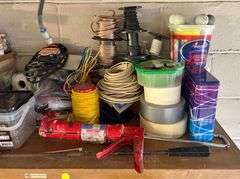 Large Wooden 60-Hole Organizer & Contents