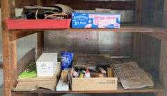 Leather Work Apron, Abrasives & Shop Items