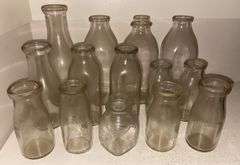 Early Glass Milk Bottles