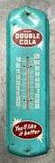 Double Cola Metal Thermometer