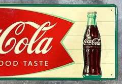 Coca-Cola "Sign of Good Taste" Metal Sign