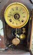 Early Seth Thomas Oak Kitchen Clock