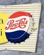Pepsi-Cola "Have a Pepsi" Dual Flange Metal Sign