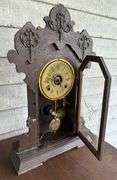 Early Seth Thomas Oak Kitchen Clock