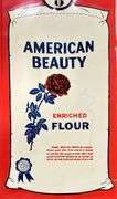 American Beauty Flower Metal Thermometer