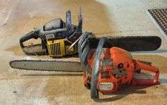 Husqvarna 235 & McCulloch Mac 3818 Gas Powered Chainsaws