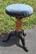 Early Stool with Cast Iron Legs