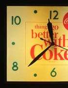 Coca-Cola "Things Go Better with Coke" Swihart Products Lighted Clock