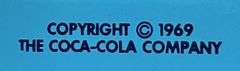 1969 Coca-Cola "Frozen" Metal Sign