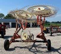 BEFCO 10-Wheel "V" Hay Rake