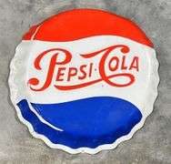 Pepsi-Cola Bottle Cap Metal Sign