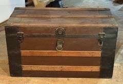 Vintage Chairs & Steamer Trunk